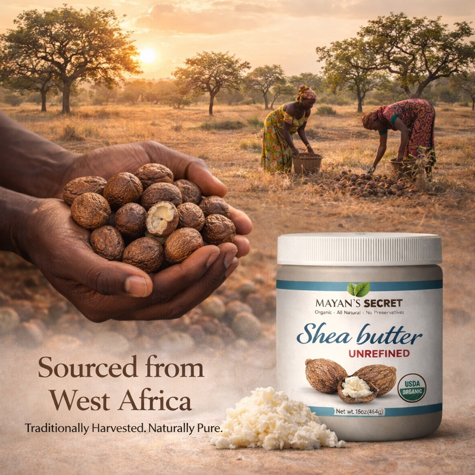 Raw African Shea Butter 100% Pure Unrefined Organic Natural Bulk Wholesale
