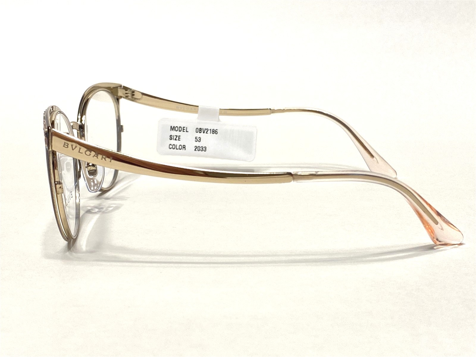 Women’s Bvlgari Eyeglasses Frames BV2186 2033 Black & Pink Cat’s 53/17~140 NEW