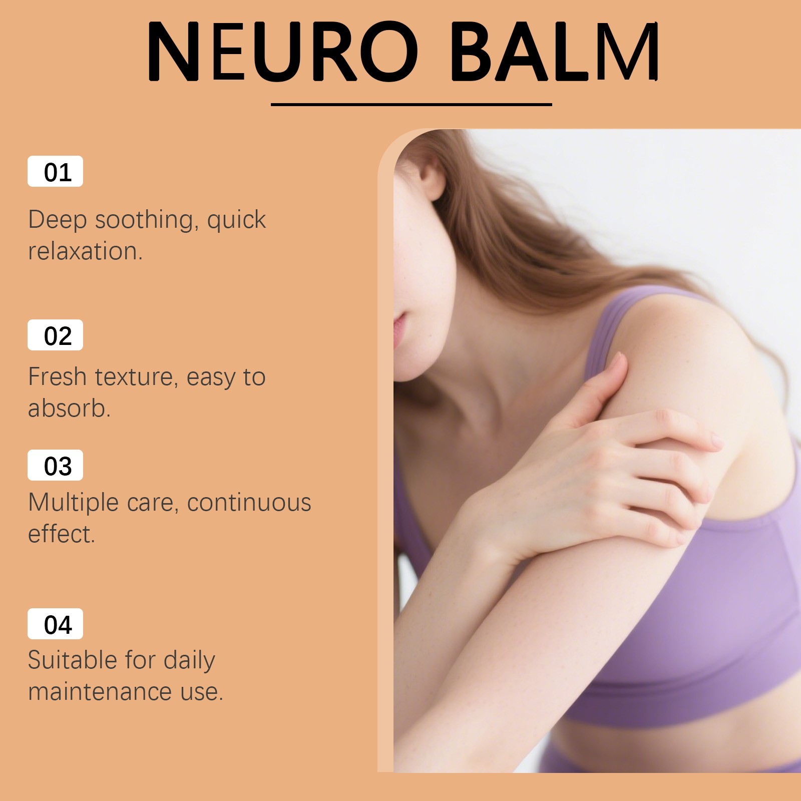 Therawolf Neuro Balm, Nerve Relief Balm for Neuropathy, Natural Joint Care 50g