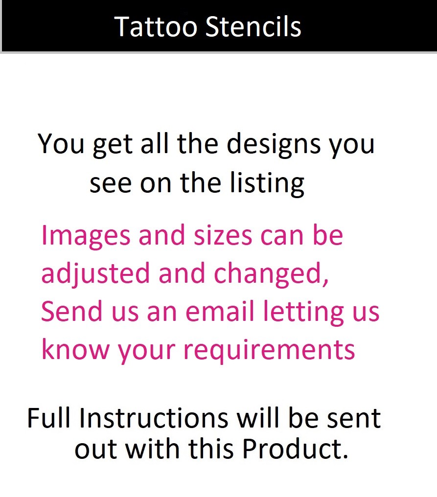Tattoo Glitter stencils India UK United Kingdom USA Egypt Canada Wales