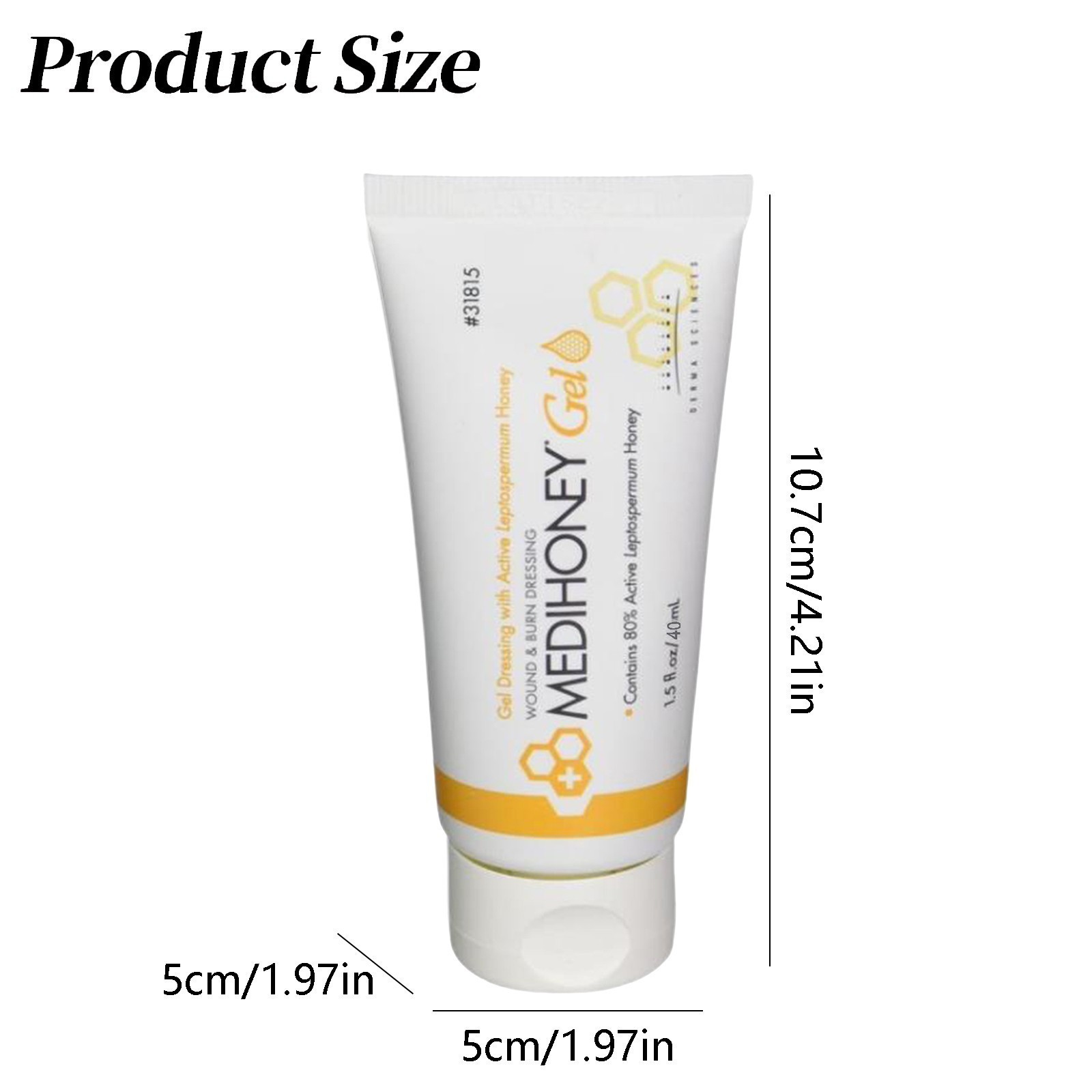 1-3Pack-Medihoney Gel Wound and Burn Dressing from Derma Sciences 1.5 oz New
