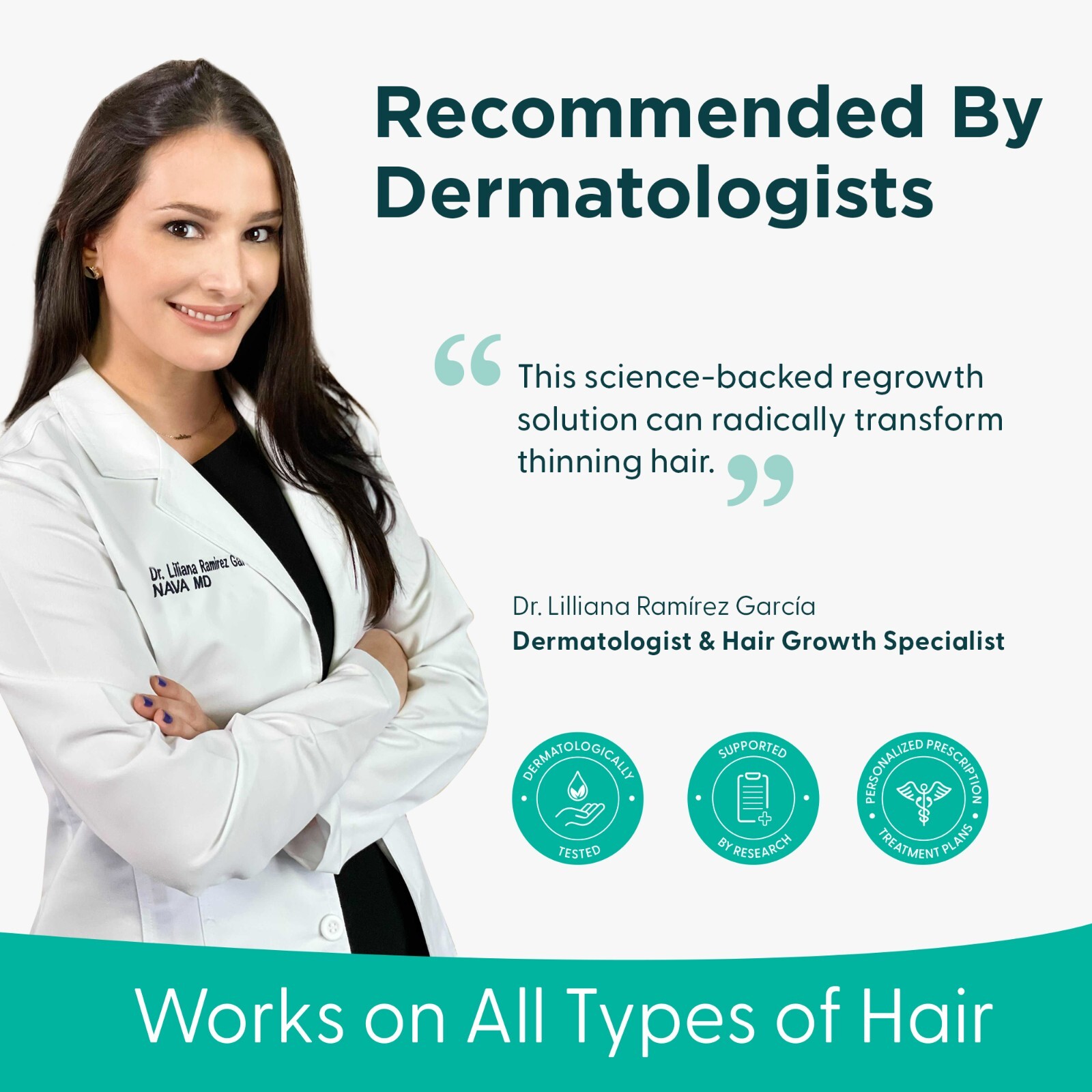 Minoxidil Topical Solution 2% for Women Hair Regrowth, Serum Reactivates Hair
