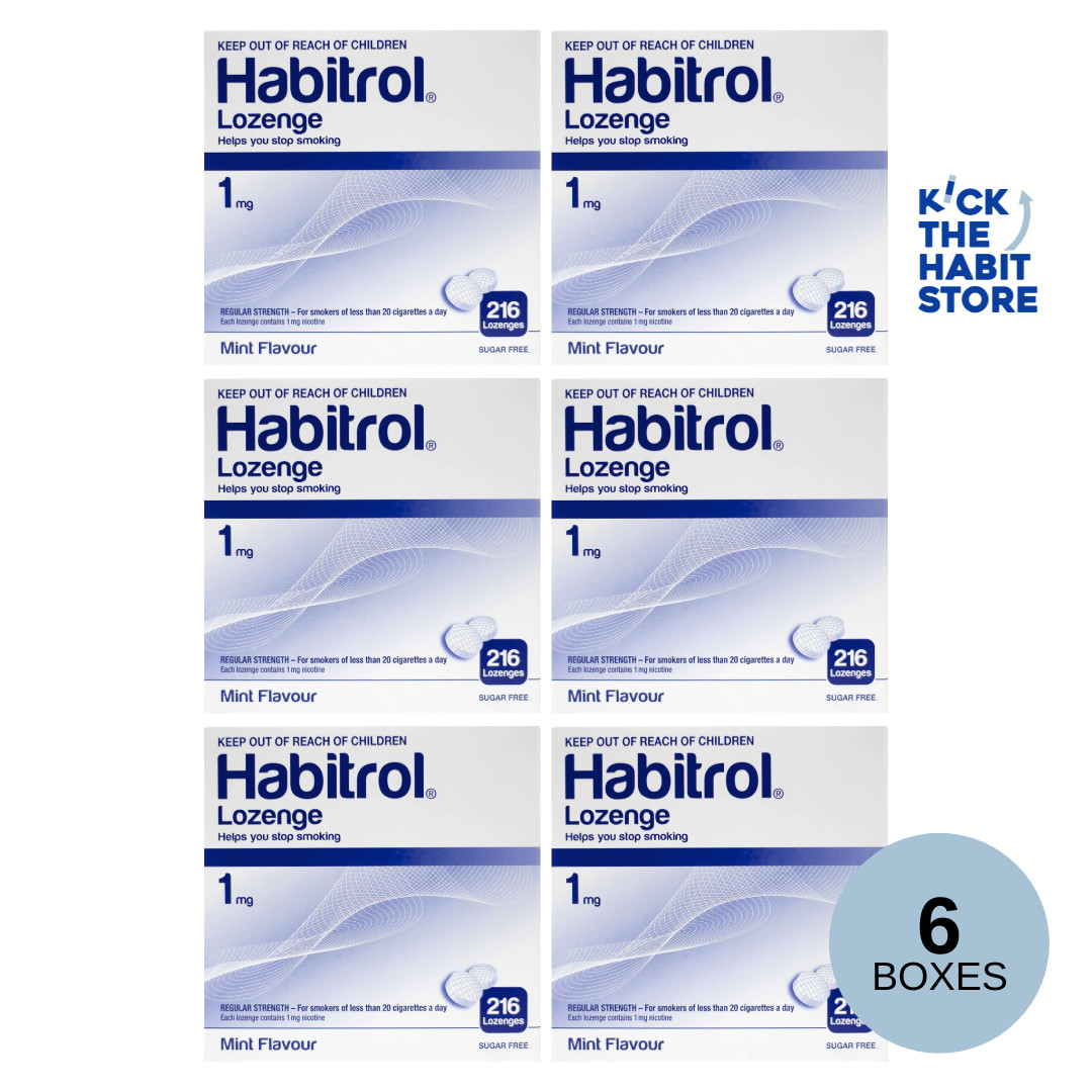 Habitrol Lozenge 1mg Mint 1296 Pieces 6 Boxes Sugar Free – Nicotine Quit Smoking