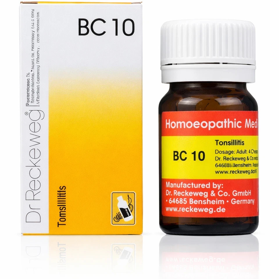 Dr. Reckeweg BC 10 Enlarged Tonsils Homeopathic 20g X 5Pack Natural Wellness