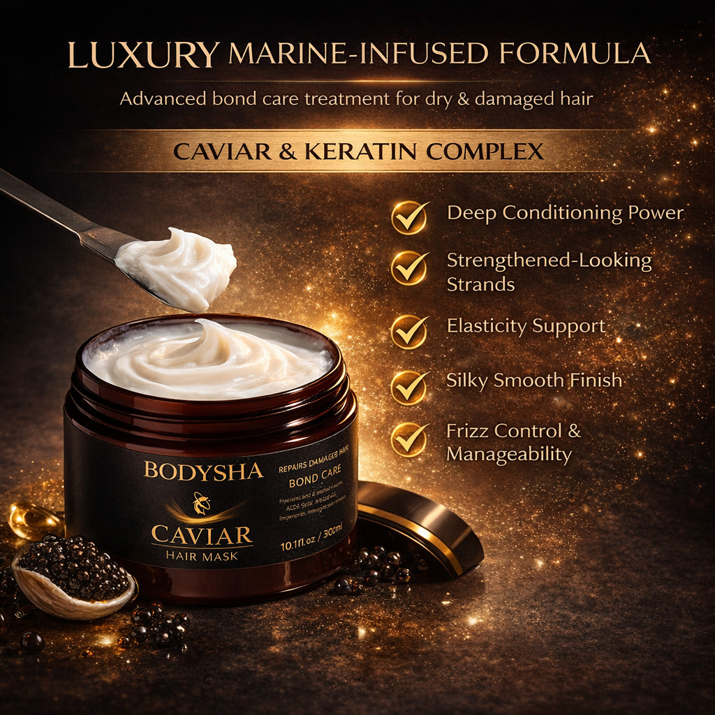 Caviar Hair Mask – Deep Conditioning Care Treatment Hydrates Dry & Damaged Hair