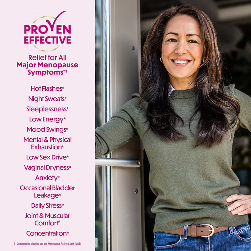Estroven Complete Menopause Relief 84 Count – Natural Hot Flash & Mood Support