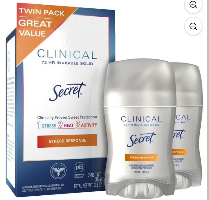 2x Secret Clinical Strength Antiperspirant Deodorant for 1.6 Ounce Exp. 05/2027