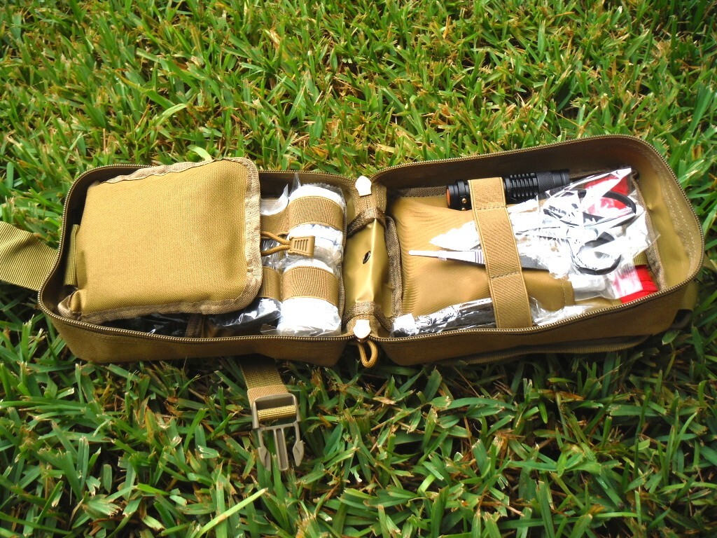 251 Pcs First Aid Kits For Emergency Trauma Military Survival Travel IFAK Khaki