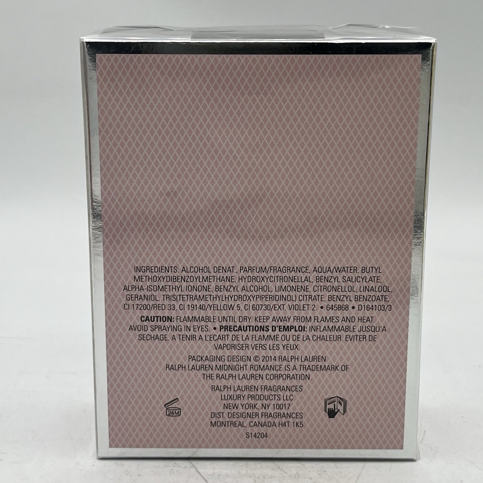Ralph Lauren Midnight Romance EDP 3.4 oz New Sealed Box 2014 Formula See Details