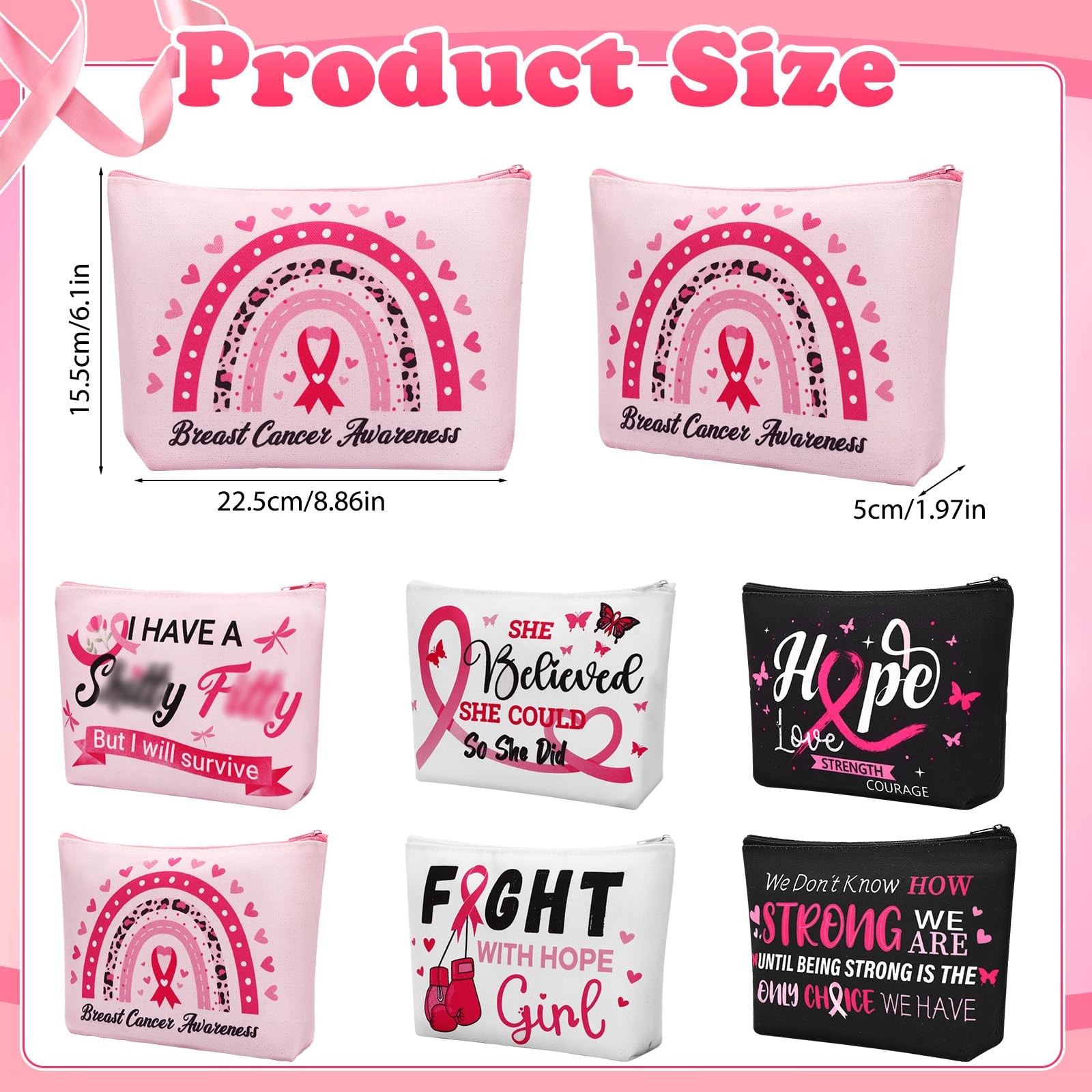 SEPGLITTER 6 Pack 23 cm (length) × 15 (width) × 5 (height), Multicolor