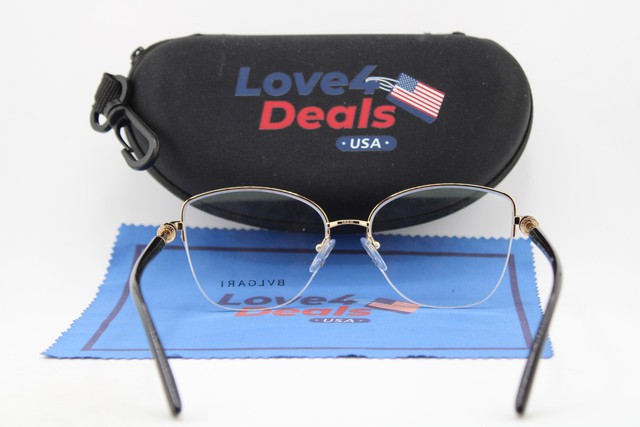 NEW BVLGARI BV 2229 2033 BLACK GOLD GUNMETAL AUTHENTIC EYEGLASSES 55-16