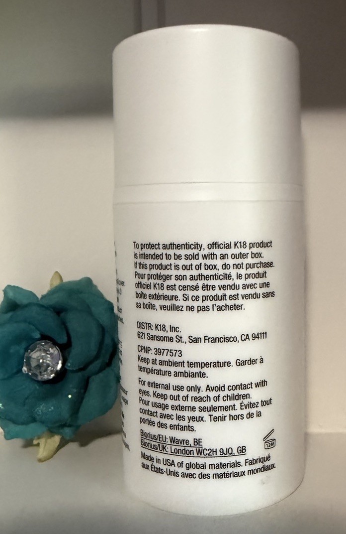 K18 Biomimetic Hairscience Leave-In Molecular Repair Hair Mask 50ml/1.7oz NEW!!