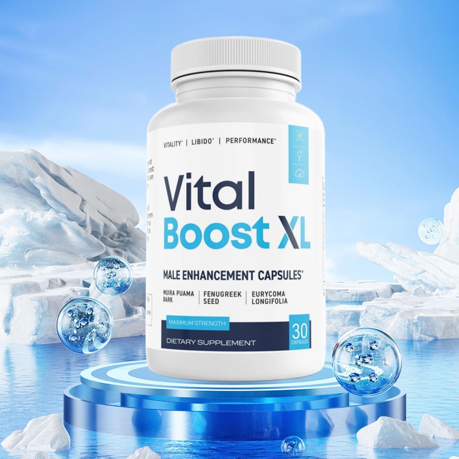 Vital Boost XL Mens Health Support Dietary Supplement 30 Capsules
