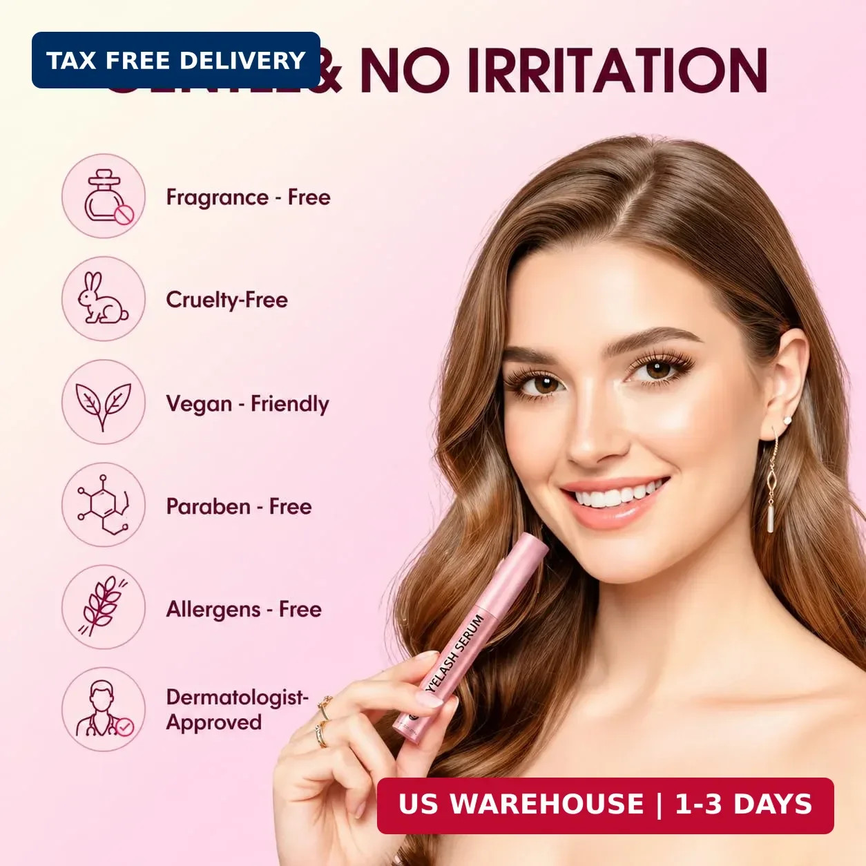 Lash Serum for Eyelash Growth: Premium Eyelash Growth Serum with Advanced Formul
