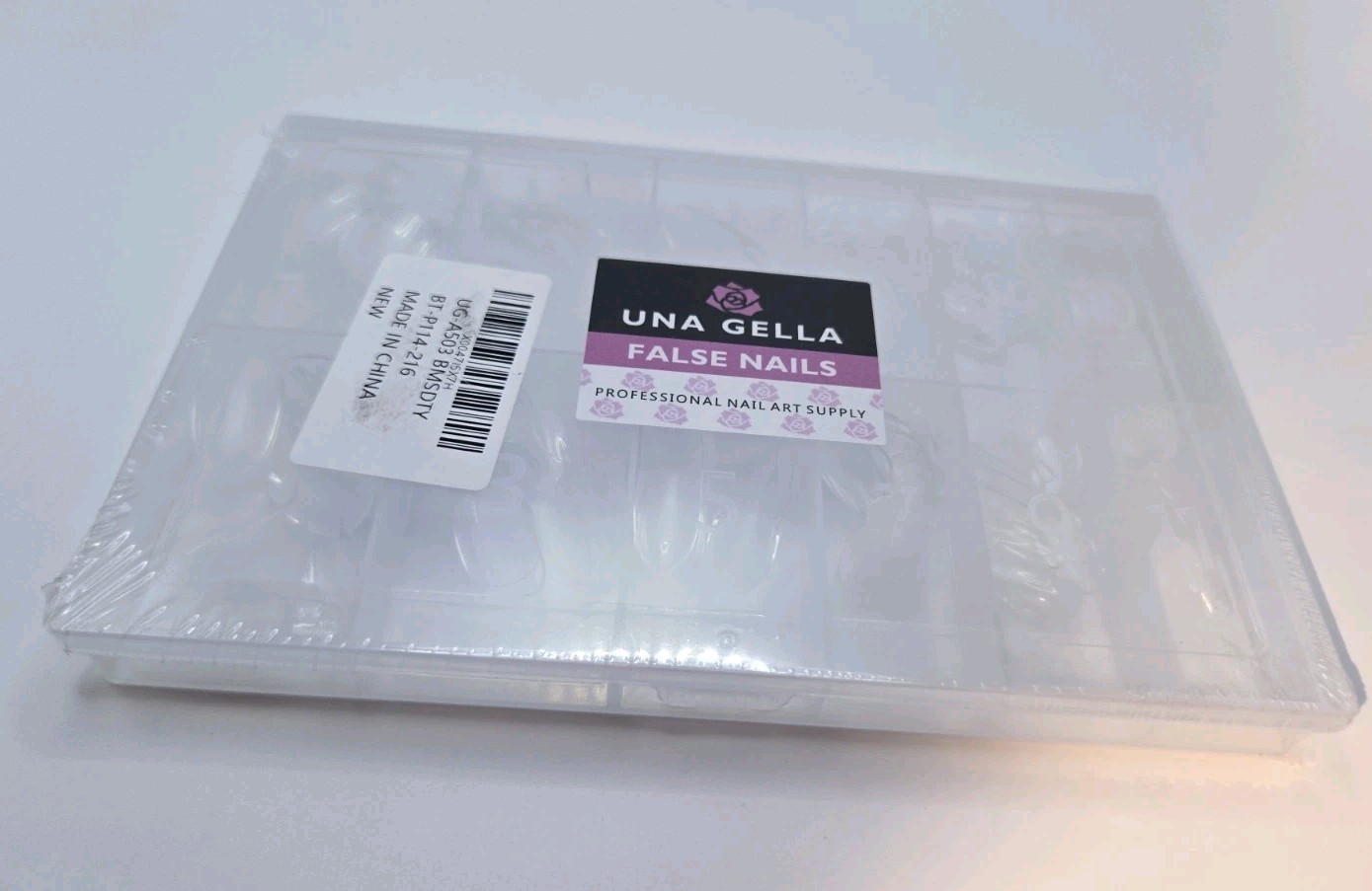 Acrylic Nail Tips For Full Cover Nail Extension. Oval 216 Pieces, 12 Sizes New