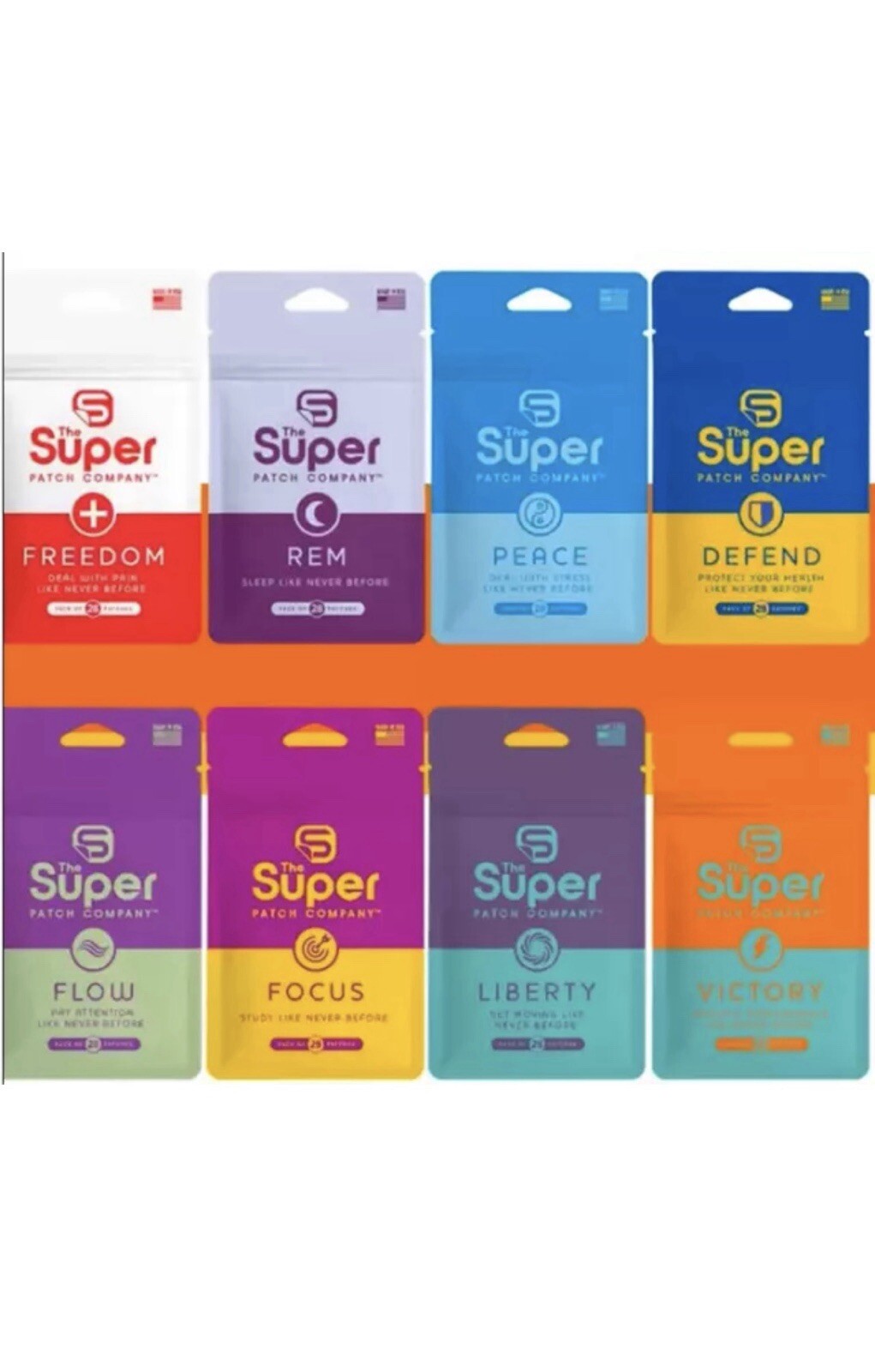 The Super Patch NEW 2.0 The Liberty Patch Pack of 30 Patches”Feel Stable Steady”