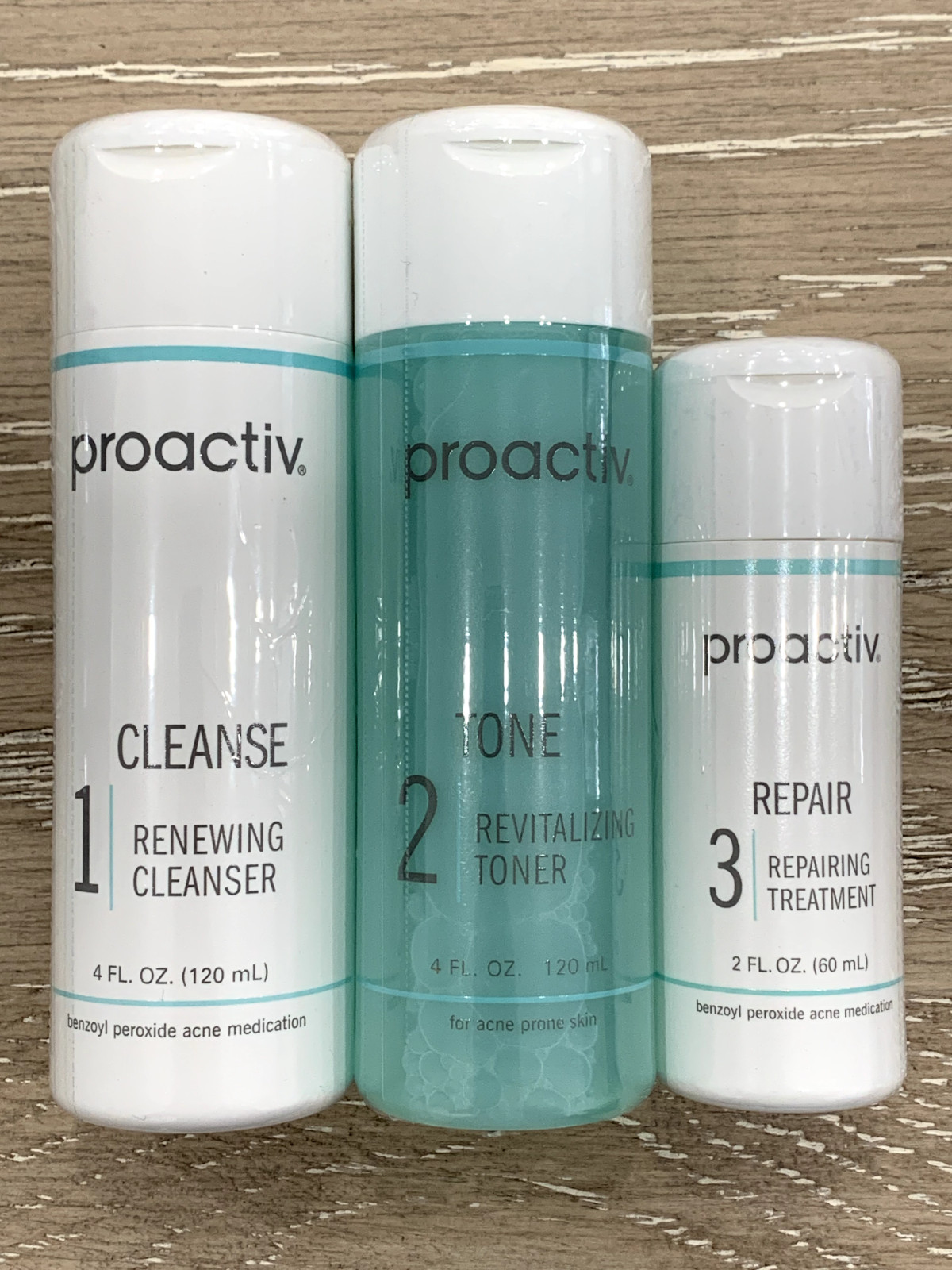 Proactiv 60 Day 3 Piece Kit 3-Step System 01/2027 Expiry Free Shipping Proactive