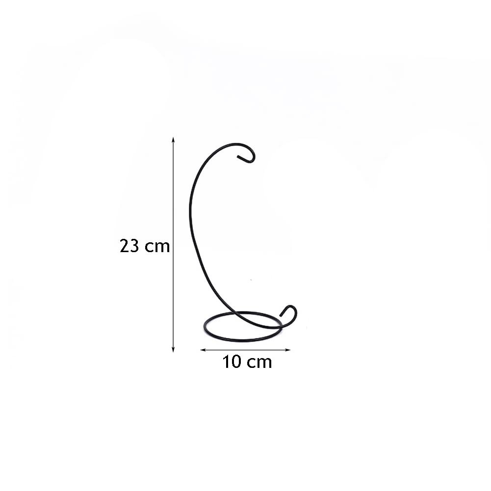 2 Pcs Ornament Display Stand Black Iron Ornament Hanging Holder Rack for Glas…