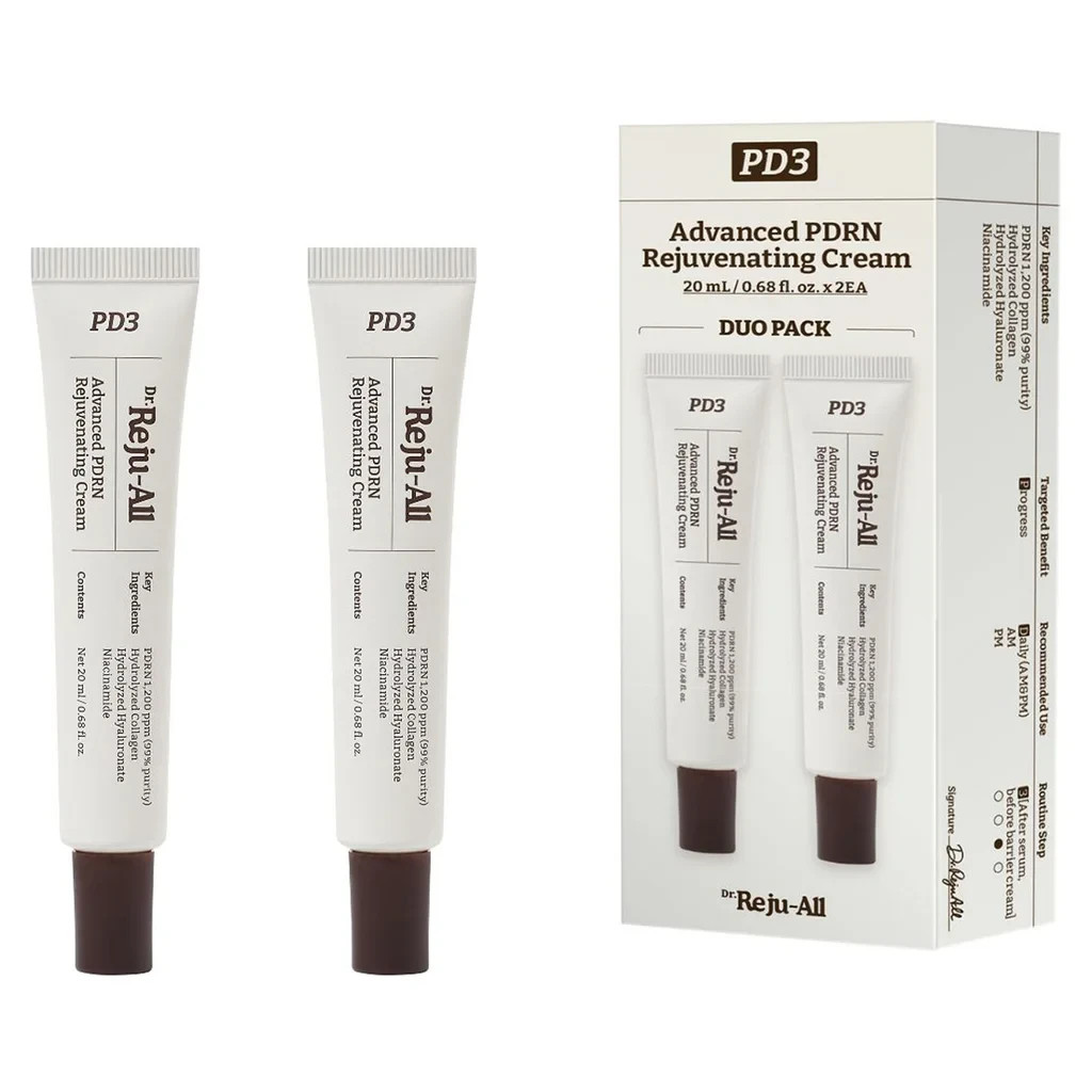 Dr. Reju-All PDRN Cream, 0.7 fl oz / 20ml Each, 2-pack – New Sealed Exp 2028