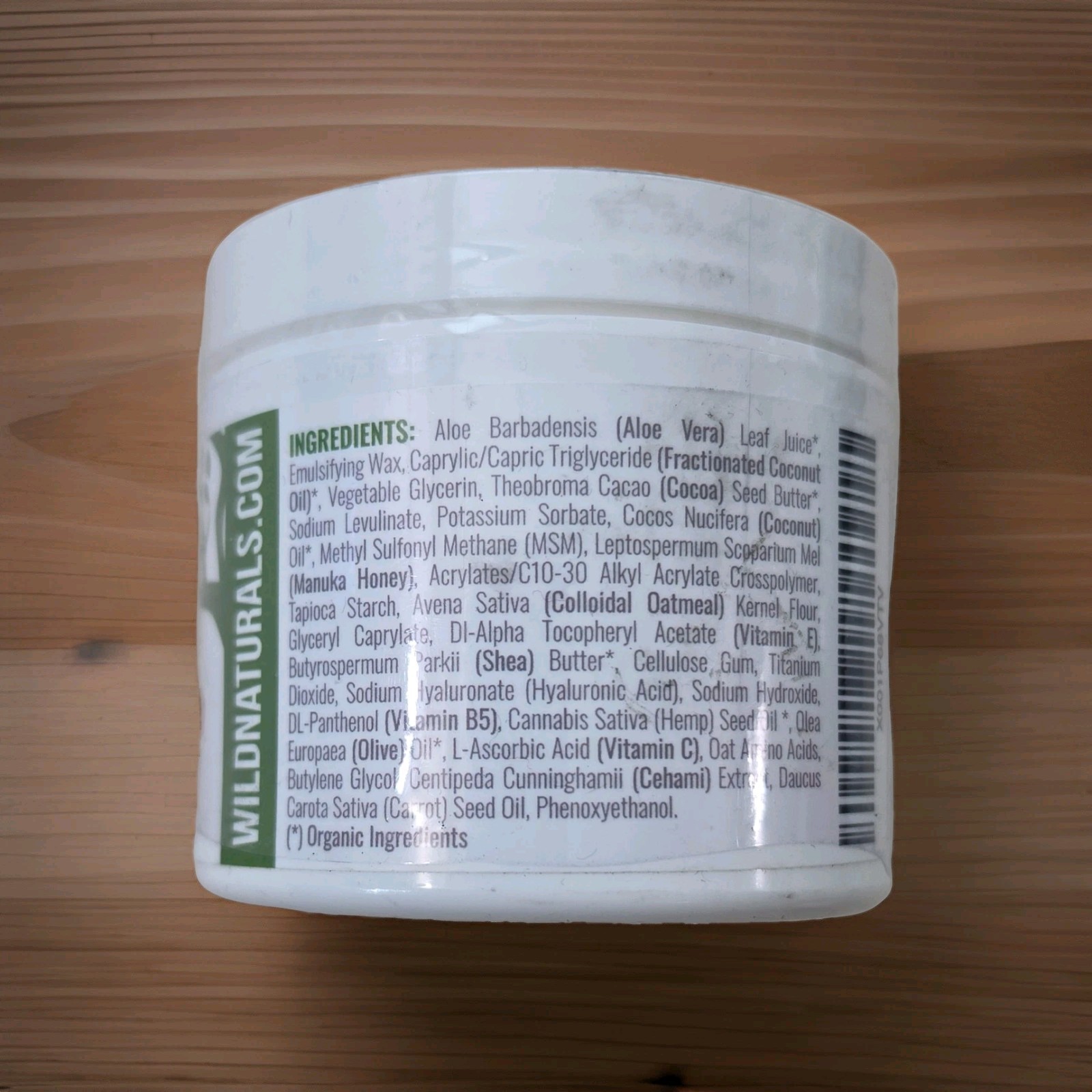 Wild Naturals Eczema & Psoriasis Cream Steroid-Free, Non-Greasy 4 oz Face/Body