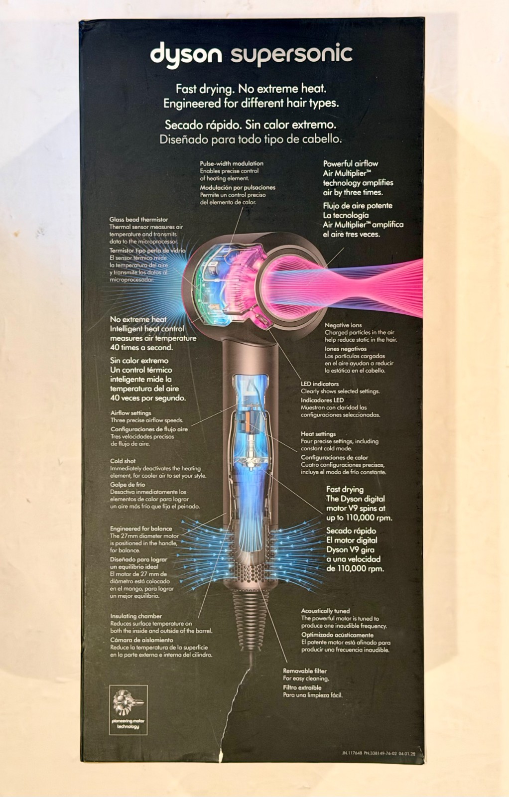 Dyson Supersonic 1600W Professional Hair Dryer HD07 Nickel/Copper – NEW SEALED