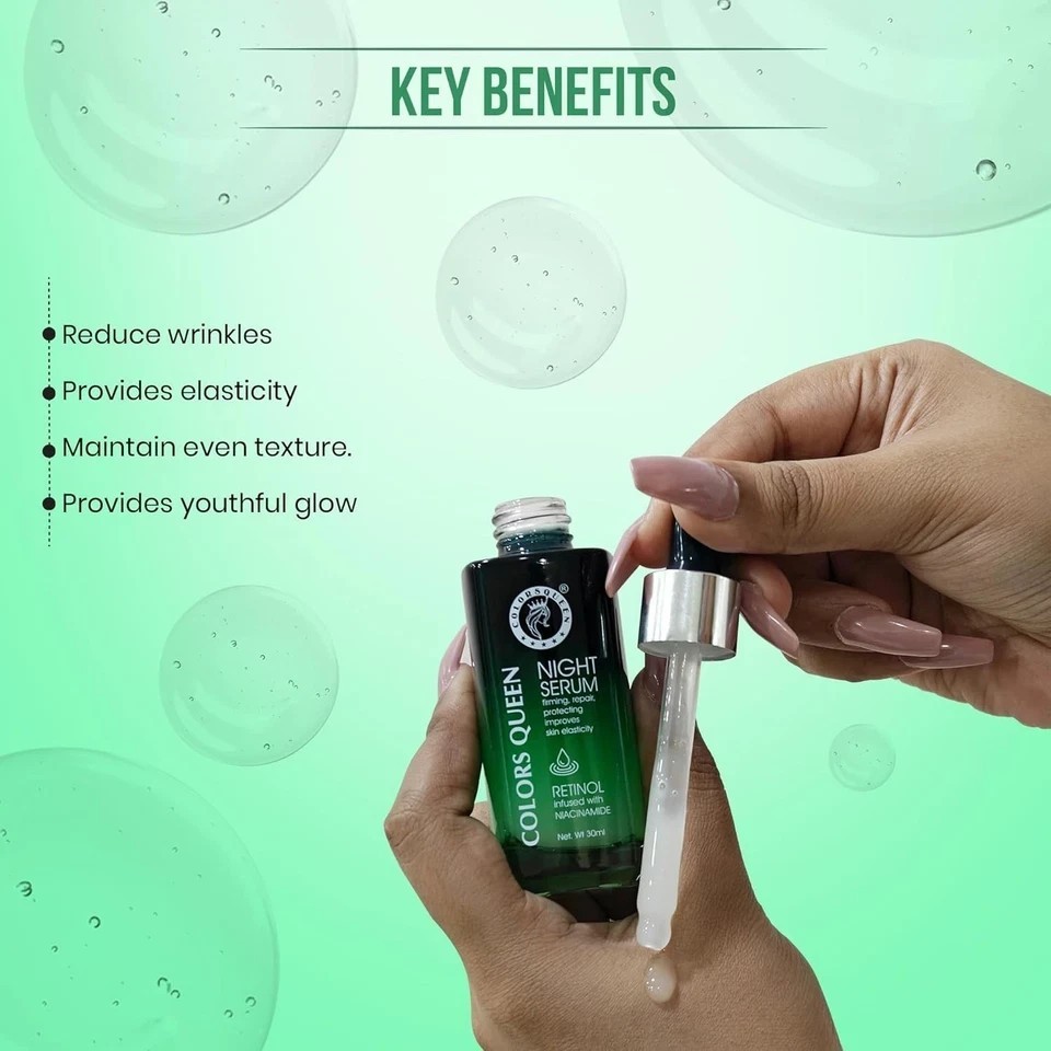 Colors Queen Retinol Night Serum For Healthy Skin 30ml