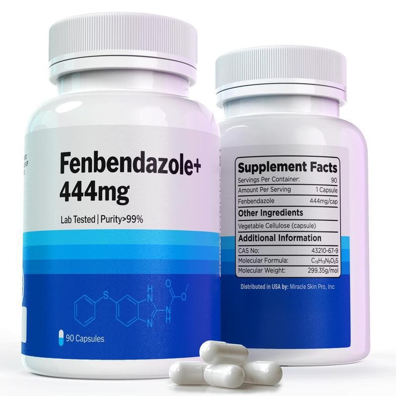 3 Bottles FENBENDAZ0LE 444 mg 90 caps– Advanced Dietary Supplement 90 Capsules