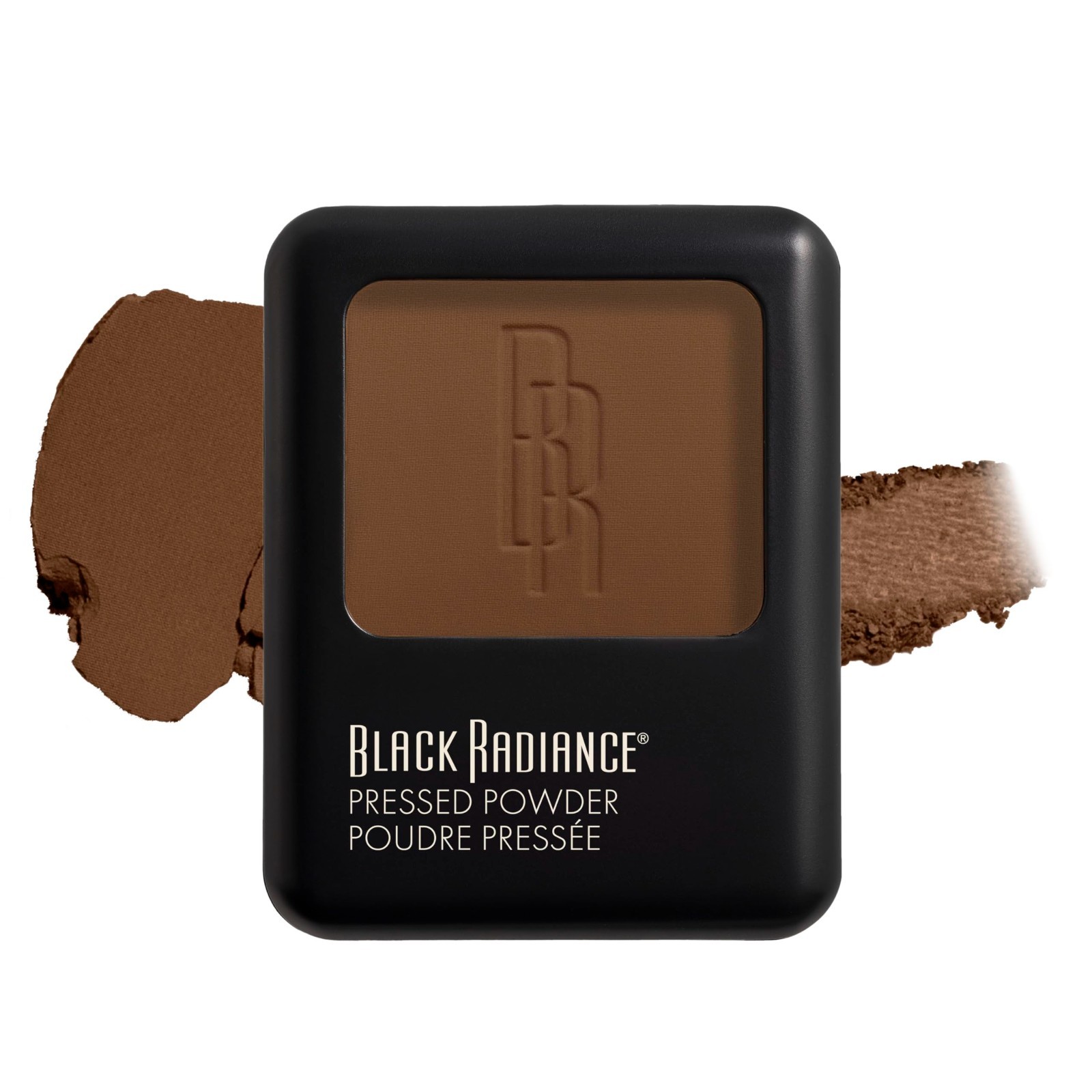 Pigment-Rich Matte Pressed Powder for Dark Skin, Oil-Absorbing Compact with Mirr