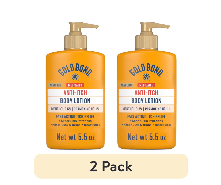 Gold Bond Anti Itch Lotion Intense Fast Acting Relief Soothe & Calm Aloe 5.5oz2P