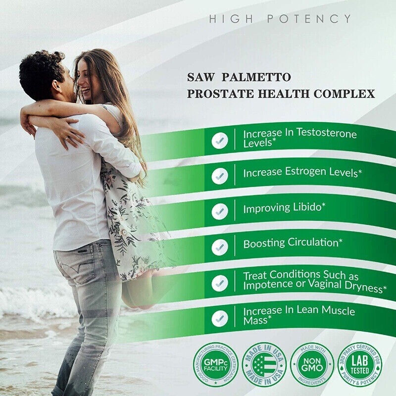 Saw Palmetto 500mg – Premium Prostate Health Support Supplement for Men