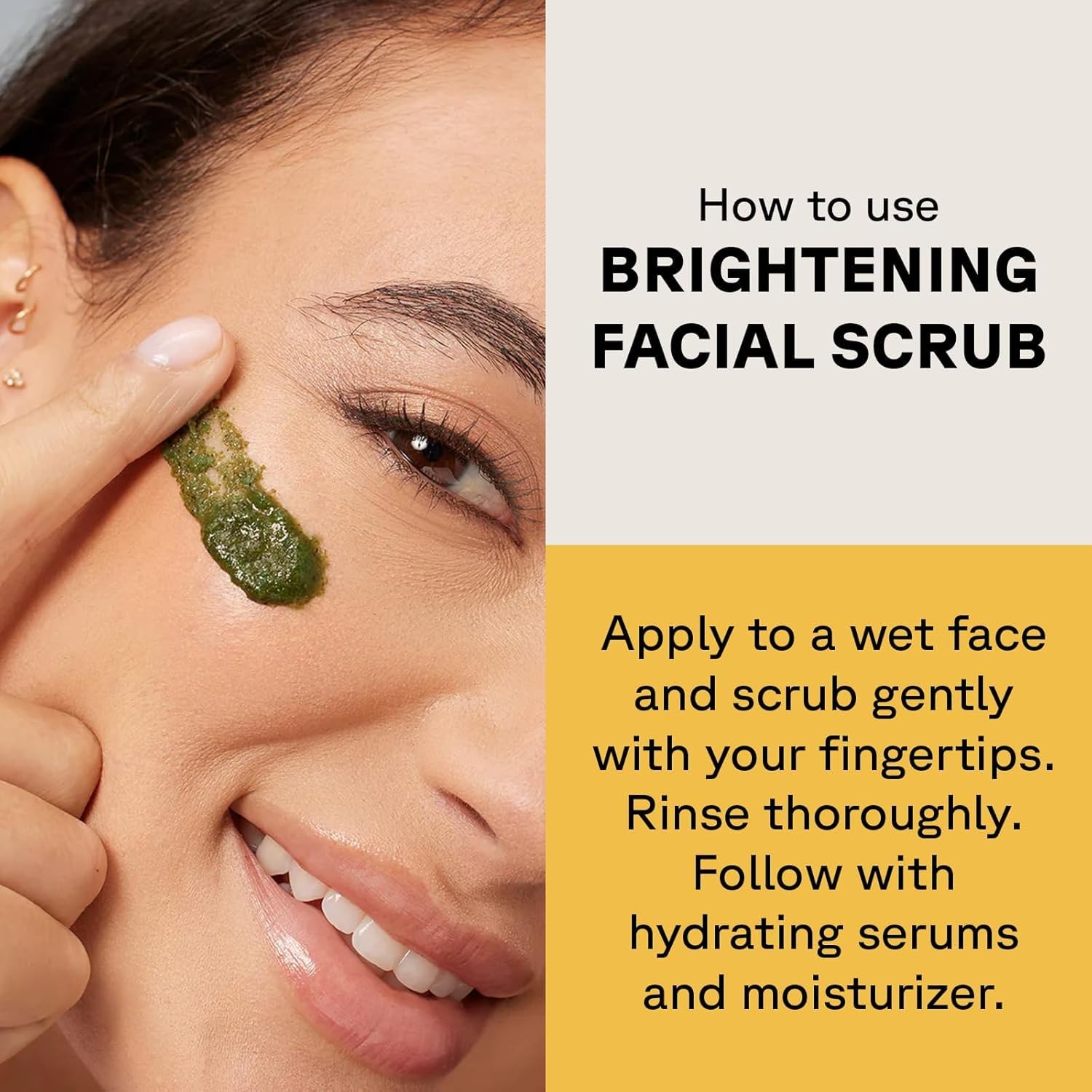 Acure Brightening Facial Scrub – Exfoliating 4 Fl Oz (Pack of 2), No Color