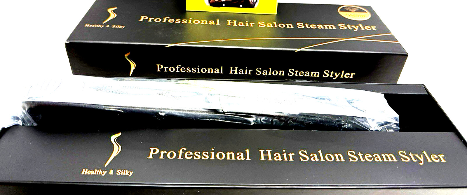 Healthy & Silky Professional Hair Salon Steam Styler Argon Infusion 450° NIB