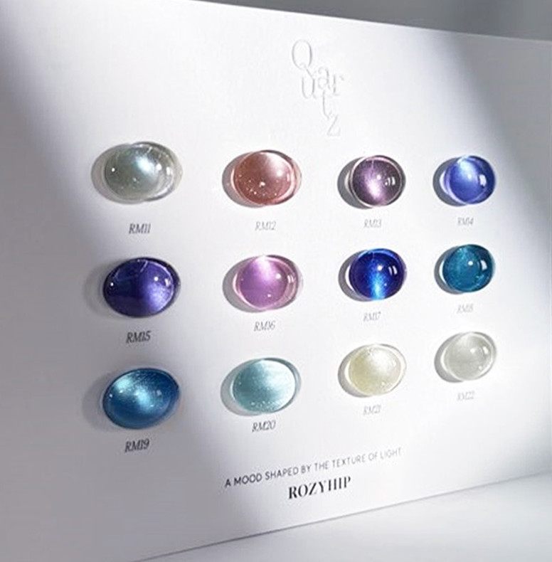 ROZYHIP Quartz Magnet Gel Collection Soak Off Nail Gel K-Beauty