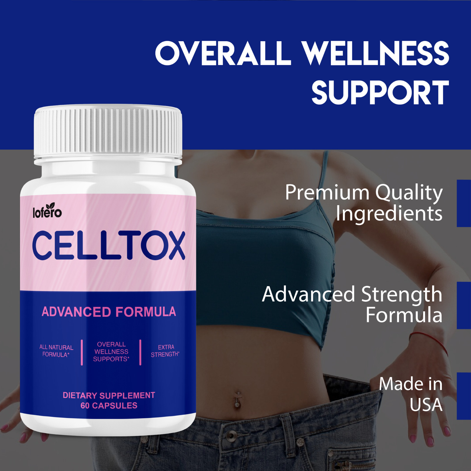 (5 Pack) CellTox Capsules, Cell Tox Gut and Digestive Support (300 Capsules)