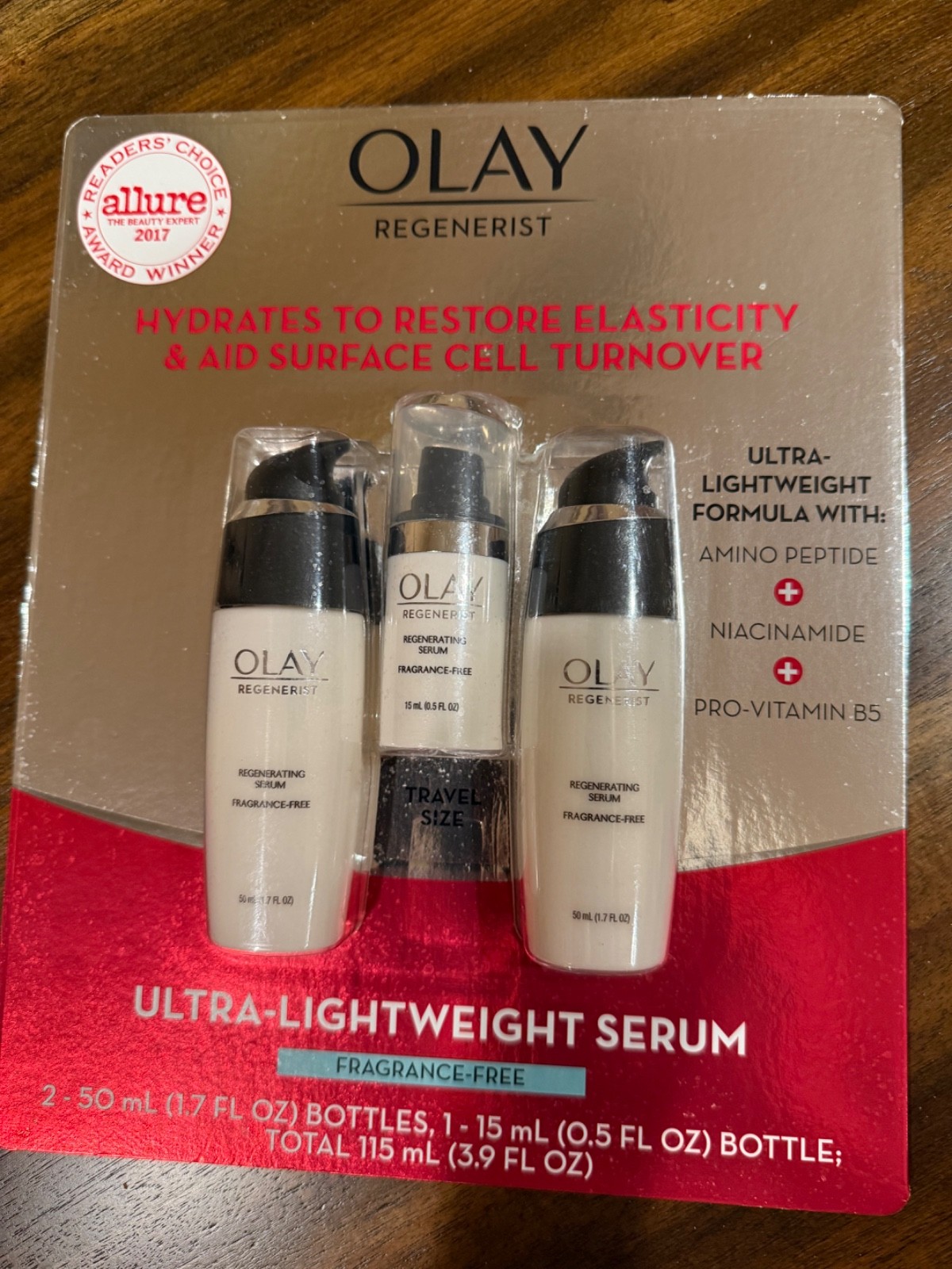 Olay Regenerist Regenerating Lightweight Serum 2pk With Bonus Travel Size
