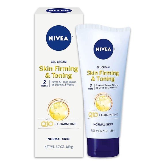 NIVEA Q10 Skin Firming Toning Body Gel-Cream 6.7 oz Tube 9 Pack