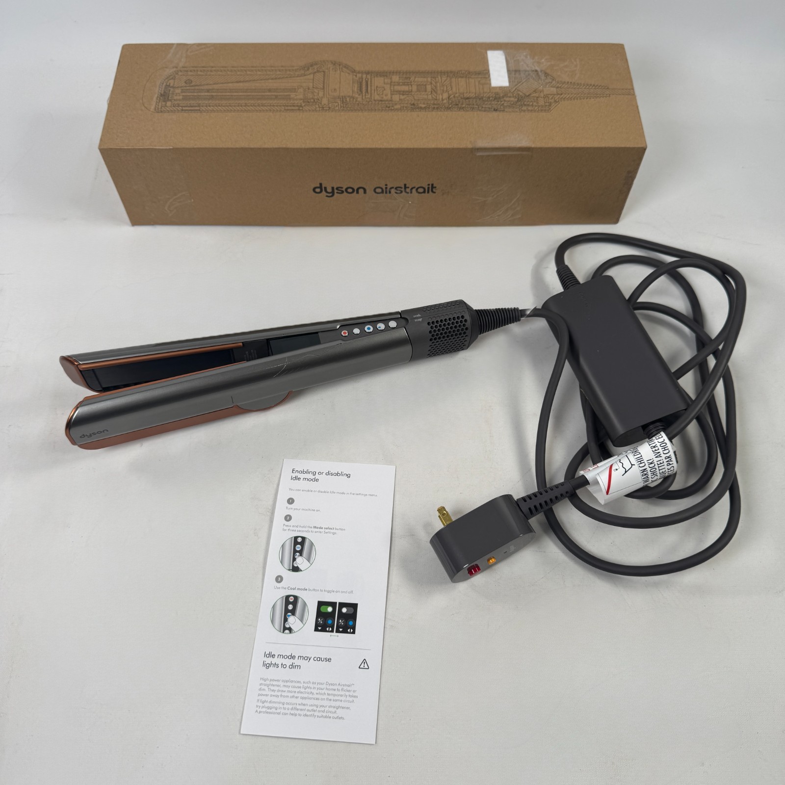 Dyson Airstrait Straightener Nickel / Copper | Air Straight Used