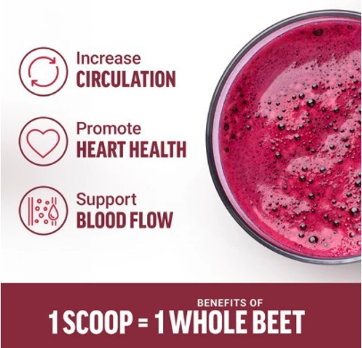 Force Factor Total Beets Drink Mix Superfood Powder with Nitrates to Support…