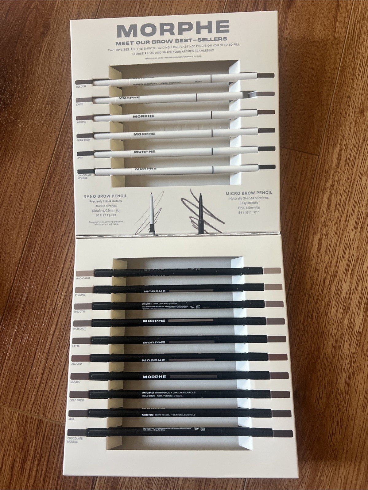 Morphe Complete Brow Pencils Collection -Nano & Micro – Full 16 Shade Range New