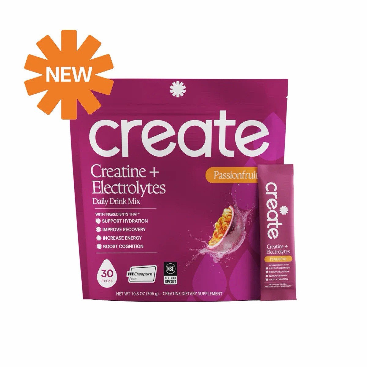 Create Creatine + Electrolytes Drink Mix Variety Pack 360 Sticks