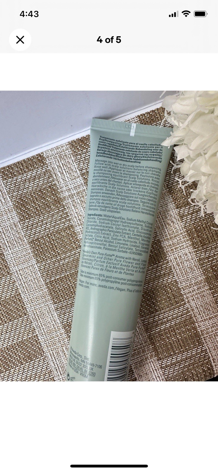 Aveda Scalp Solutions Exfoliating Scalp Treatment 150ml/5 fl oz （Brand New）