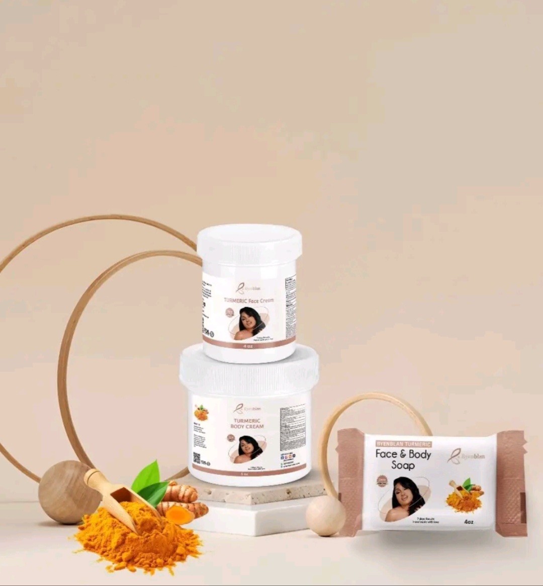 Urban Balms Turmeric Face & Body Set – Face Cream, Body Cream & Soap