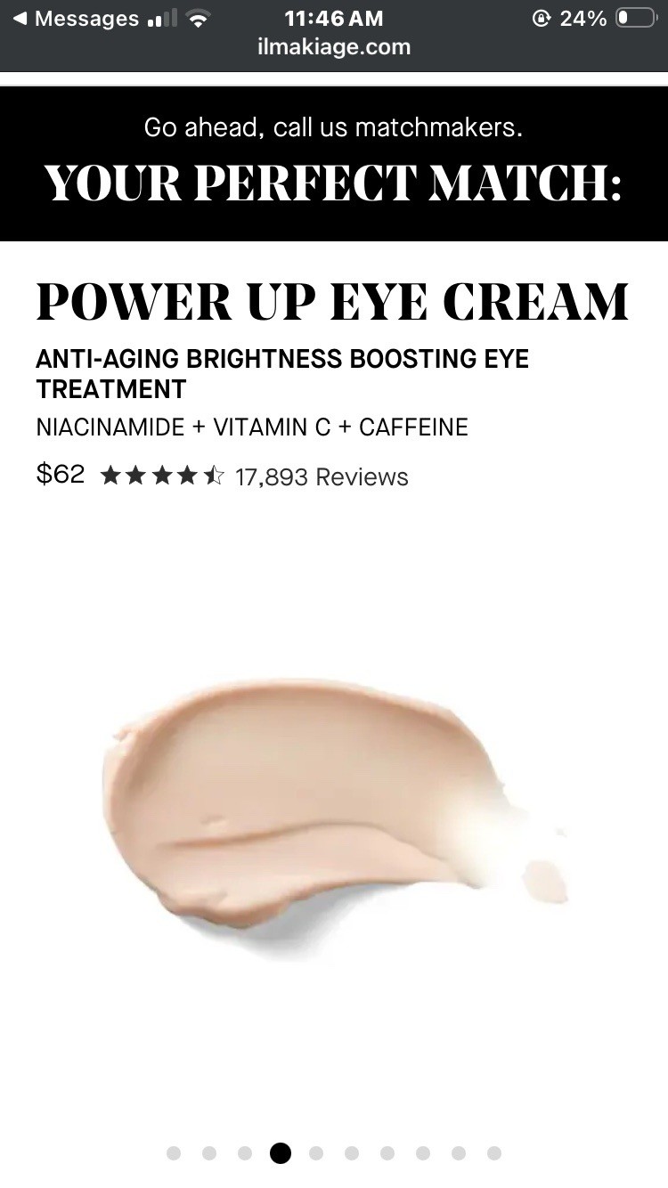 Il Makiage Power Up Eye Treatment Cream NEW In Box