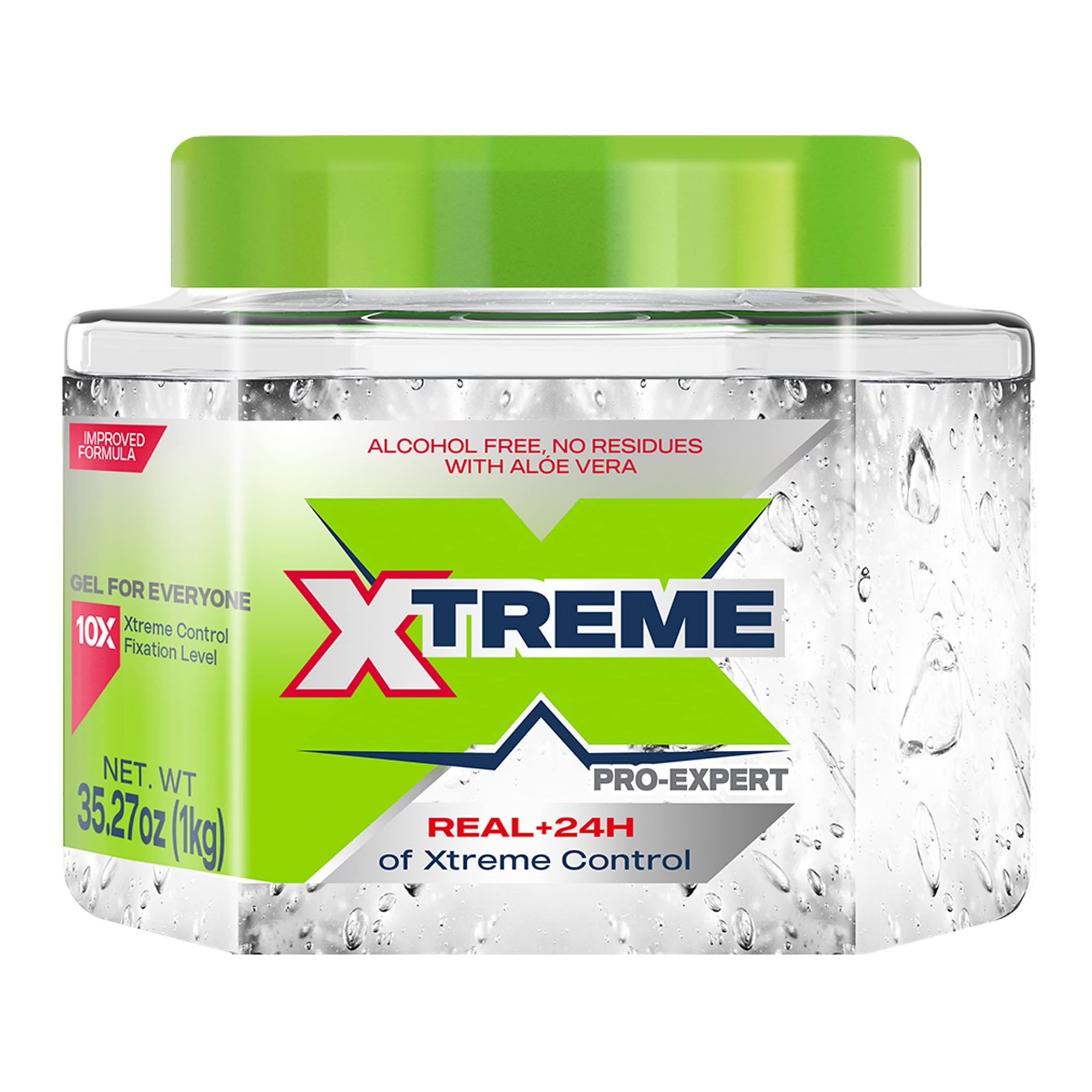 Xtreme Professional Extreme Hold Hair Gel Clear Jar, 35oz Pack of 2