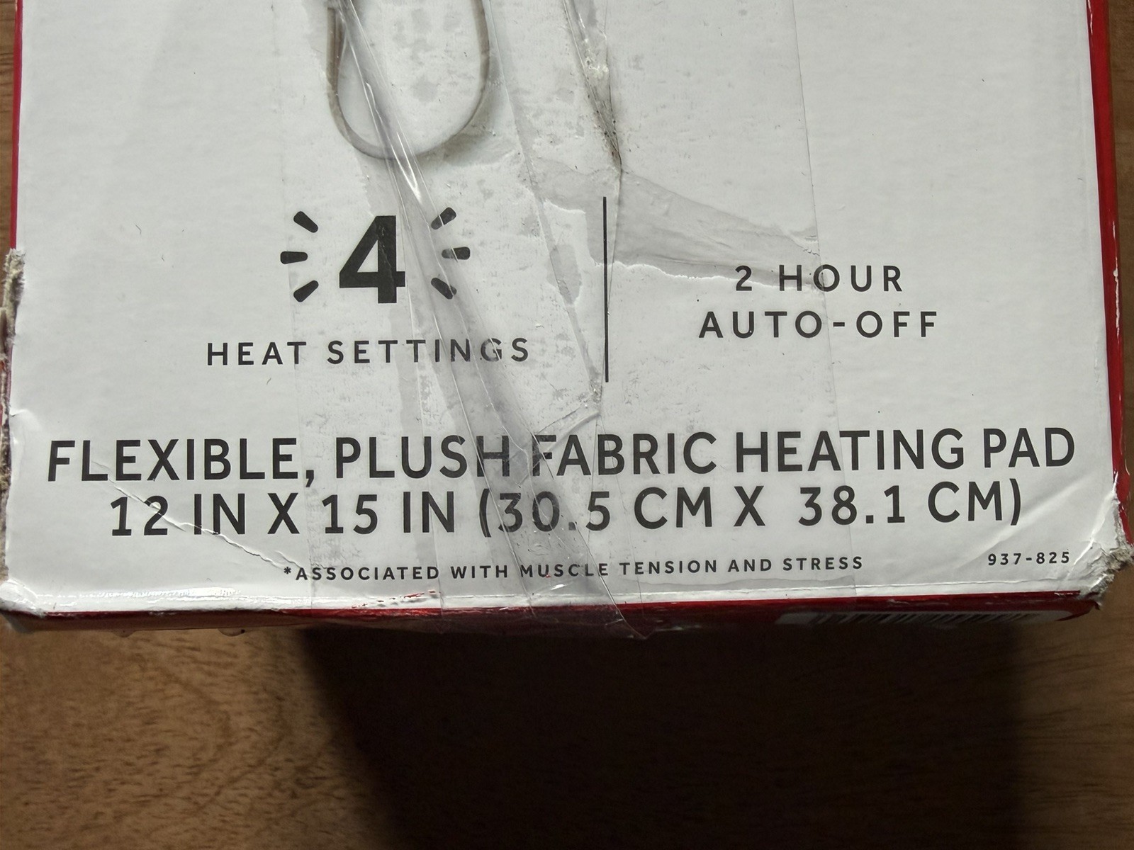 (Open Box) Sunbeam® Heating Pad Standard Size 12in x 15in / 4 Heat Settings