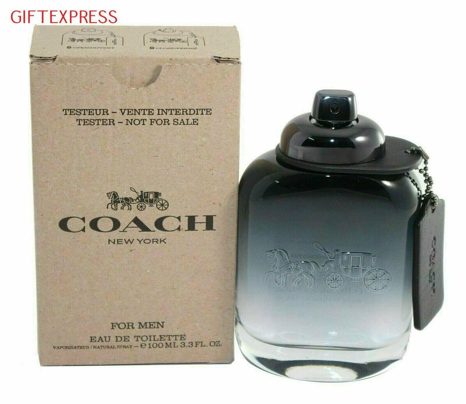 Coach New York Eau De Toilette for Men 3.3 oz – White Packaging