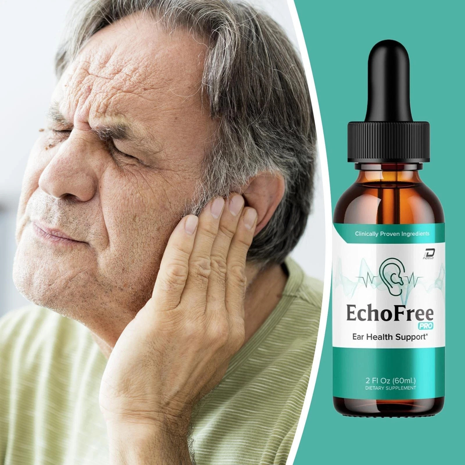 (1 Pack) Echo Free Pro Healthy Ear Support – Echo Free Pro Liquid Drops
