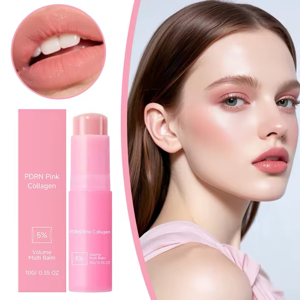 Korean Beauty Balm Stick Pink Collagen Multi Balm Face Moisturizer FAST SHIPPING