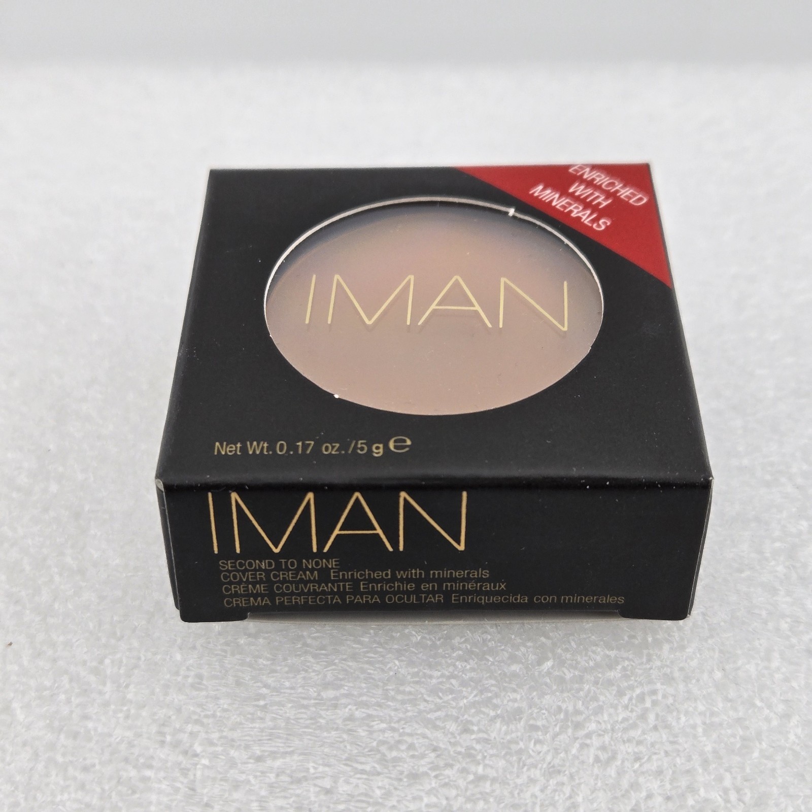 IMAN Second to None Cover Cream Concealer SAND MEDIUM 0.17 oz Enriched Mineral