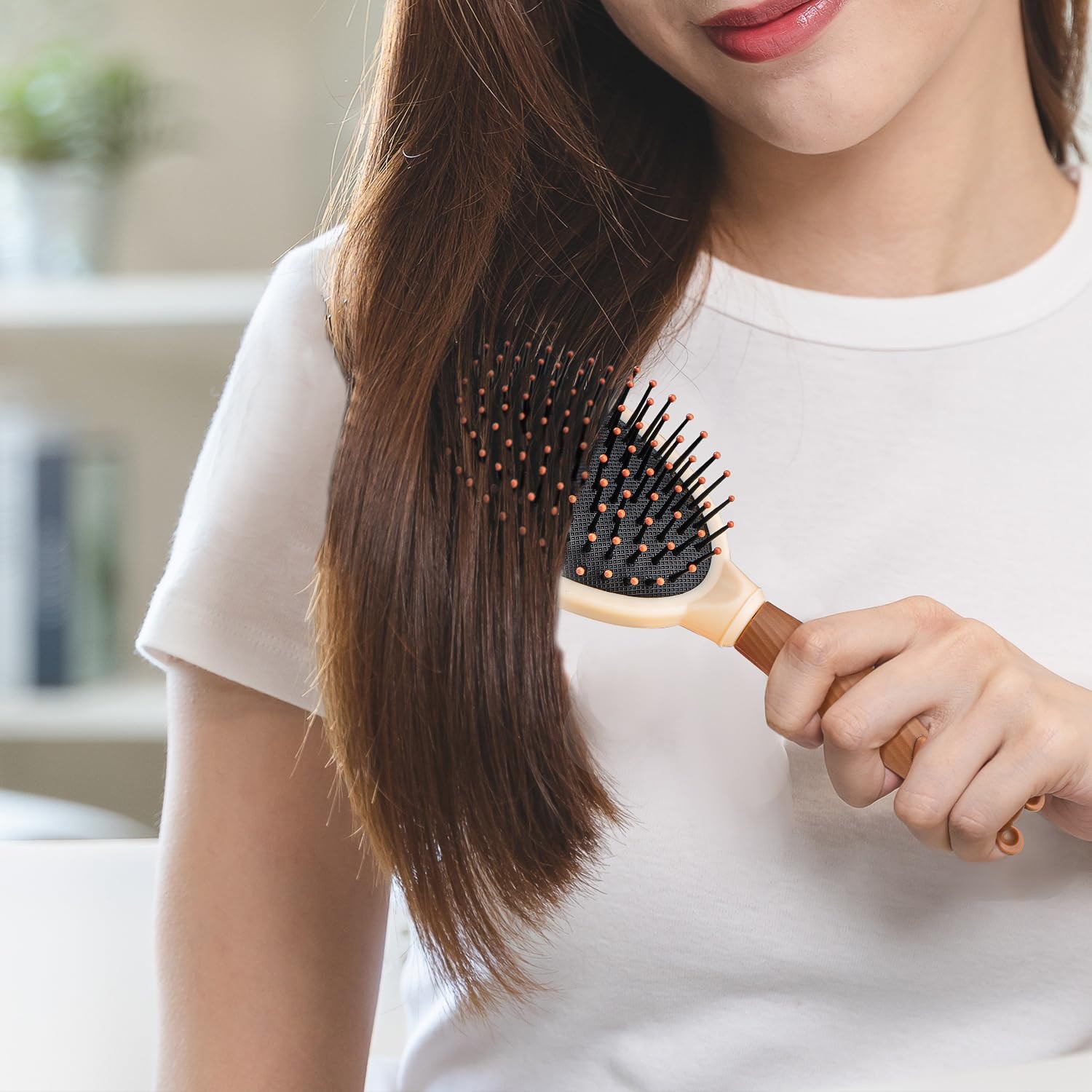 1 Set 4 Pcs Hair Brush and Comb Set for Girls, Comb Mirror Set, Hair Brush Se…